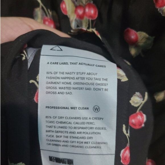 Reformation Bridget cherry tart dress size 2 - Picture 4 of 8